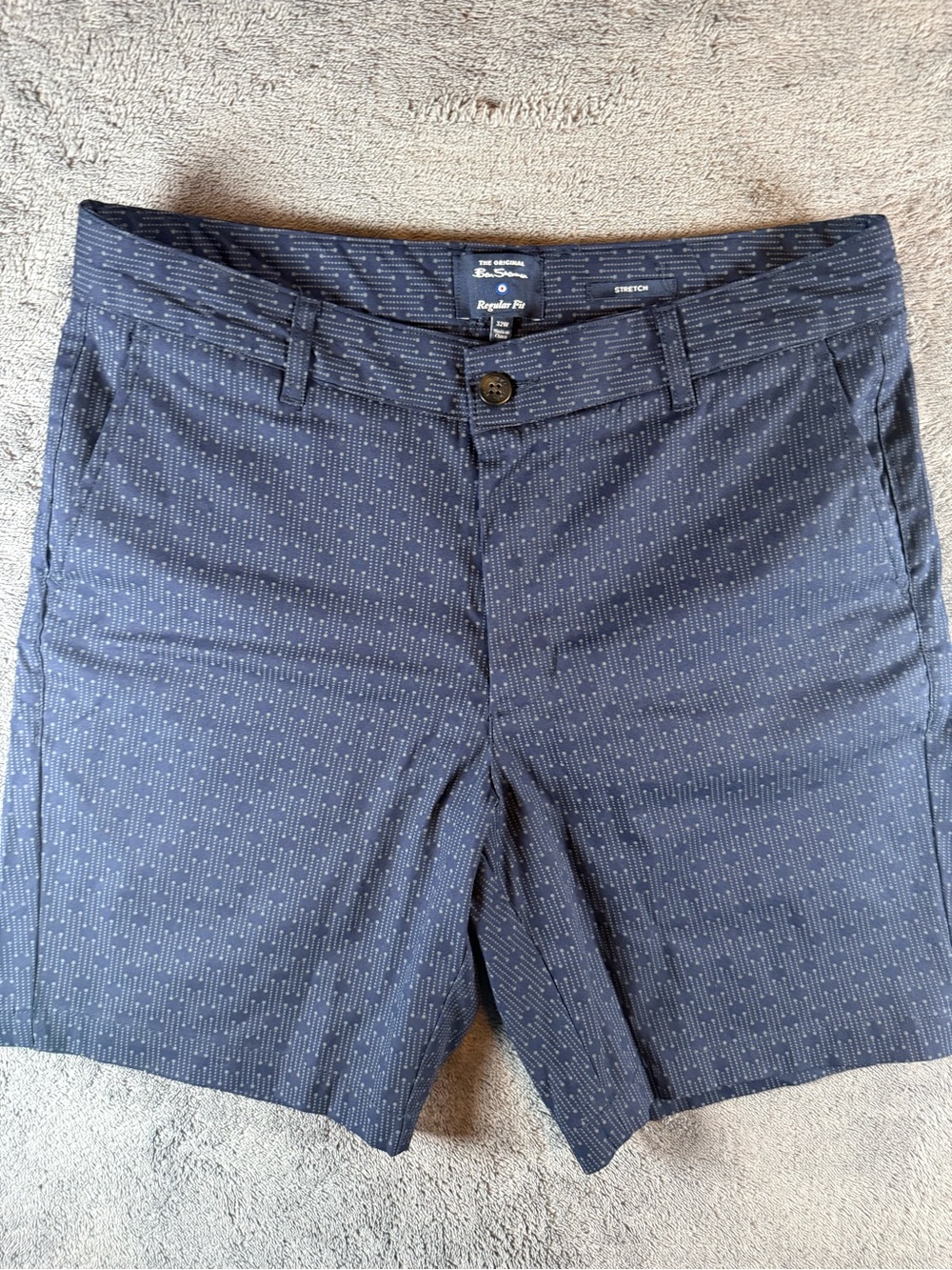 Ben Sherman Sport Navy Blue Dotted- Shorts